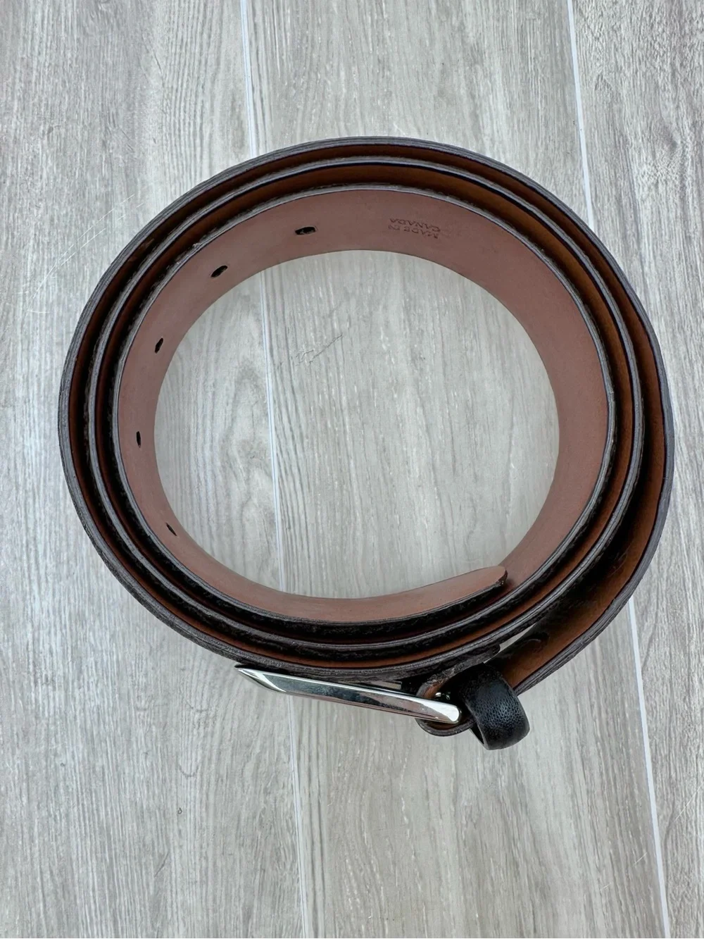 Fullum & Holt Imported Genuine Skark Skin Black Leather Men’s Belt 01102B Sz 40